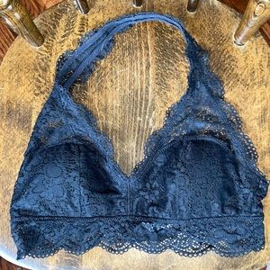 Aerie Wildflower Lace Halter Bralette - padded M